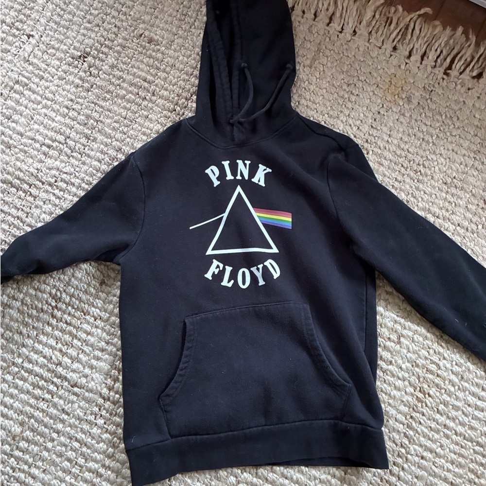 Old Navy Black Pink Floyd Prism Graphic Kids Hoodie